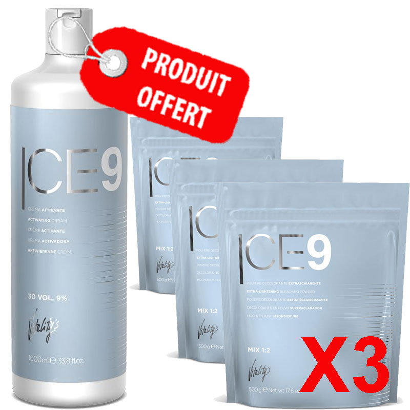 PROMO Ice 9 poudre X3 + 1 oxydant OFFERT